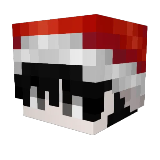 Super_MiQi Minecraft avatar head, 3D render