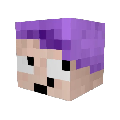 Super_Nik Minecraft avatar head, 3D render