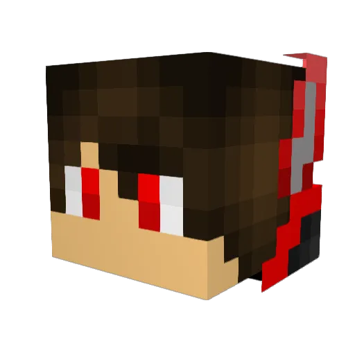 Super_Nitro_boy Minecraft avatar head, 3D render