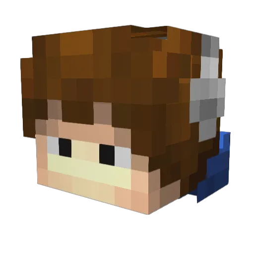 Super_Owl Minecraft avatar head, 3D render