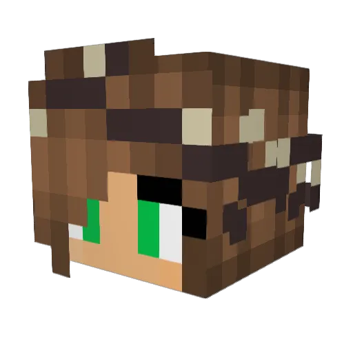 Super_Patato Minecraft avatar head, 3D render