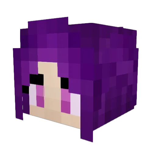 Super_Peaches Minecraft avatar head, 3D render
