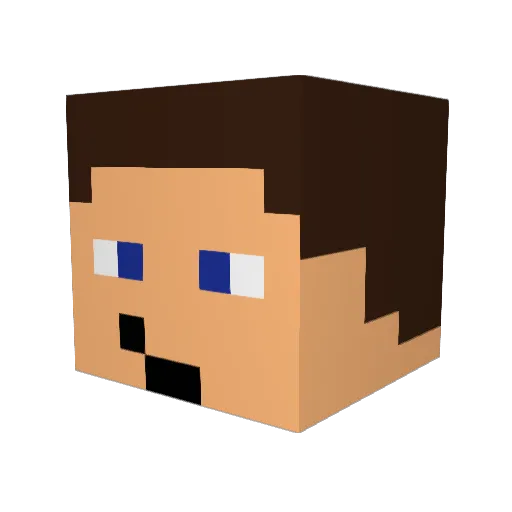 Super_SkyBound Minecraft avatar head, 3D render