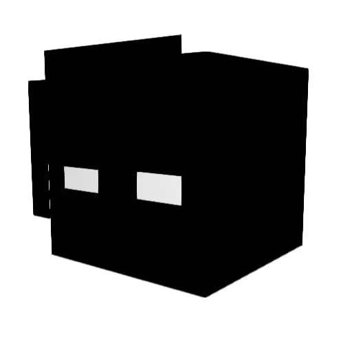 Super_YF Minecraft avatar head, 3D render