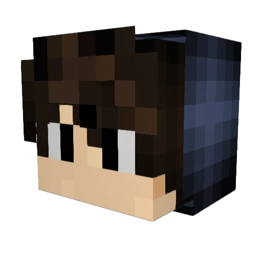 Super_Zombik Minecraft avatar head, 3D render