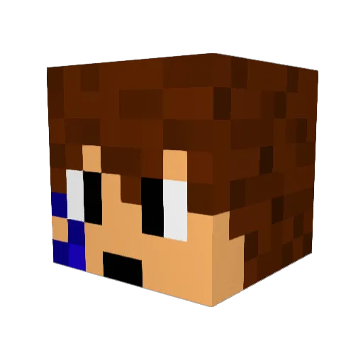 Super__Kebab Minecraft avatar head, 3D render