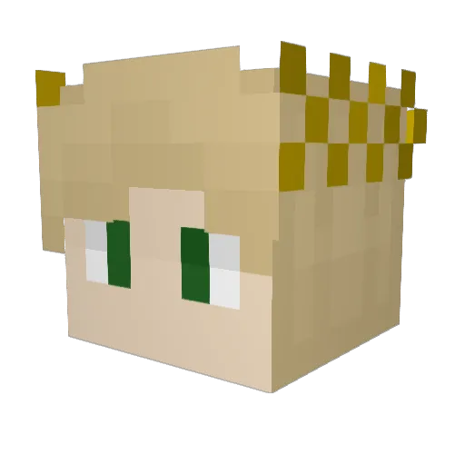 Super__Seal Minecraft avatar head, 3D render