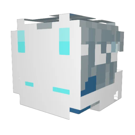 Super_guodo Minecraft avatar head, 3D render