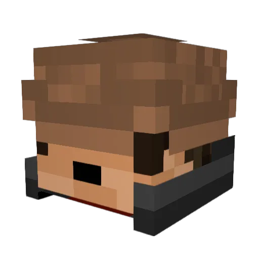 Super_steve_s Minecraft avatar head, 3D render