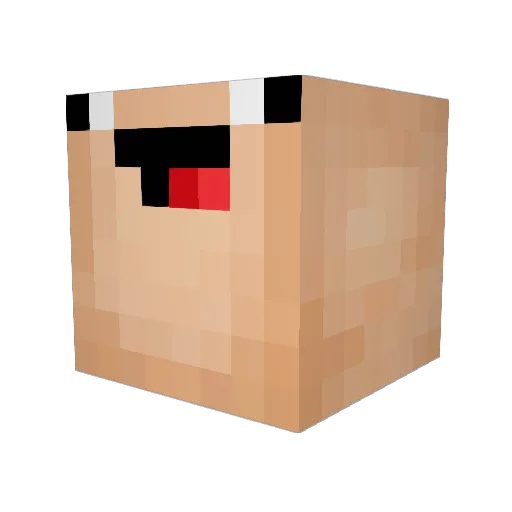 Supera47 Minecraft avatar head, 3D render