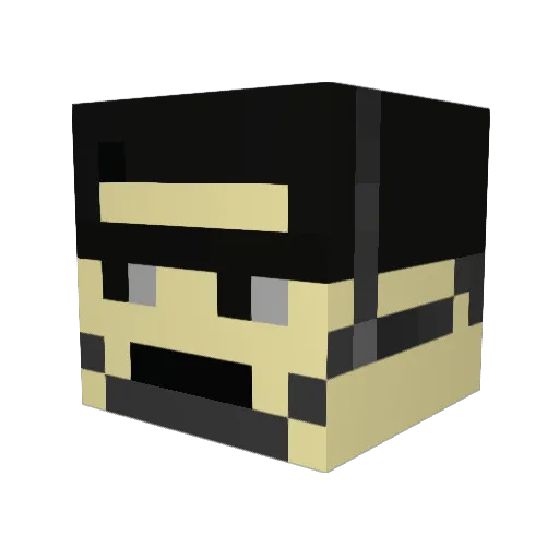 Superactionman21 Minecraft avatar head, 3D render