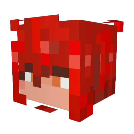 Superb_Snek Minecraft avatar head, 3D render