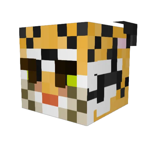 Superbananaking0 Minecraft avatar head, 3D render