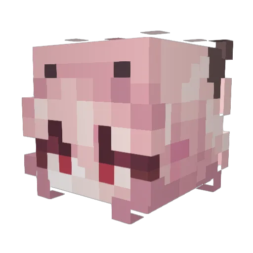 SuperbiaInvidia Minecraft avatar head, 3D render