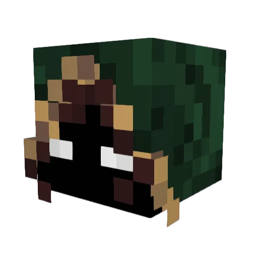 Superblaze80 Minecraft avatar head, 3D render