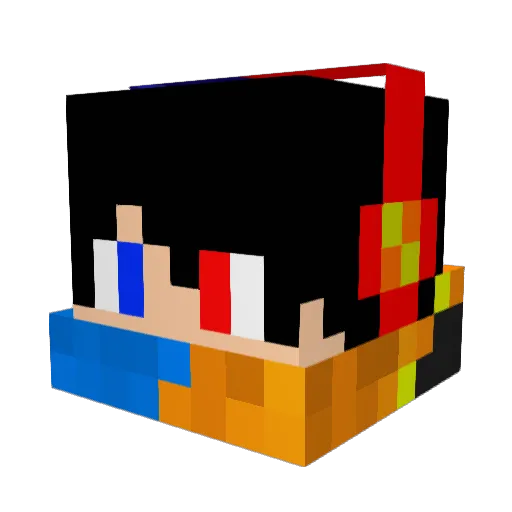 Superboy999 Minecraft avatar head, 3D render