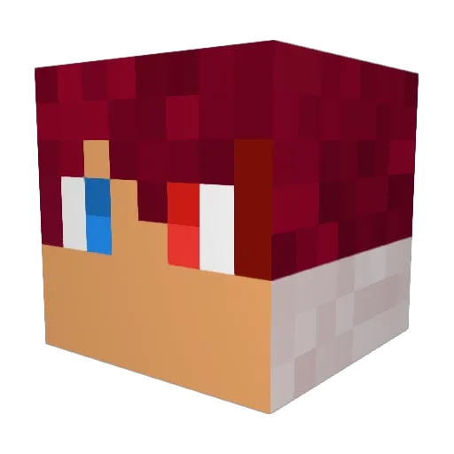 Superbrawl1 Minecraft avatar head, 3D render