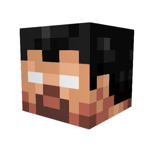 Superbrine69 Minecraft avatar head, 3D render
