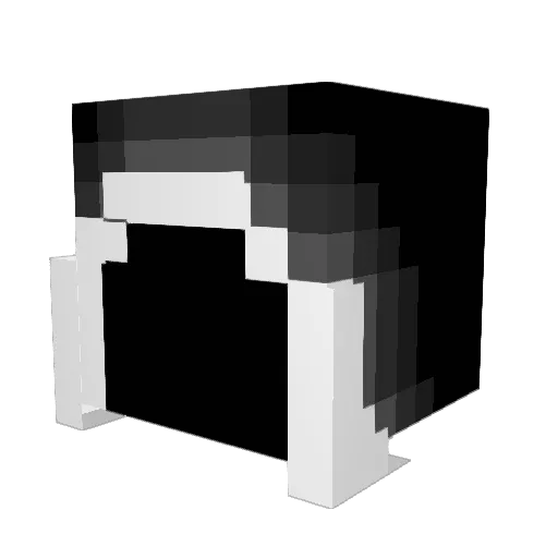 SupercactusQc Minecraft avatar head, 3D render