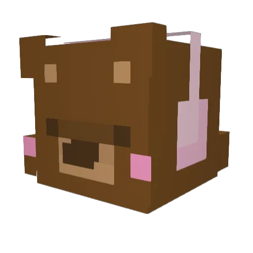 Supercandy05 Minecraft avatar head, 3D render