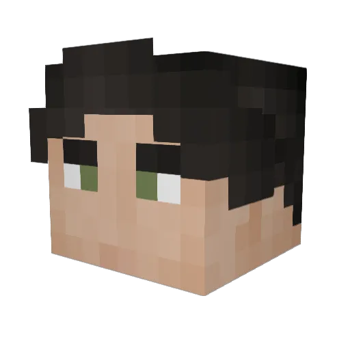 Supercatlynet Minecraft avatar head, 3D render