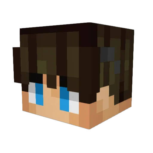 Supercilious23 Minecraft avatar head, 3D render