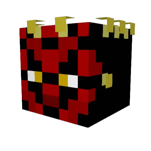 Supercloud99 Minecraft avatar head, 3D render
