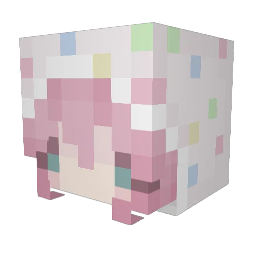 Supercookiemoos Minecraft avatar head, 3D render