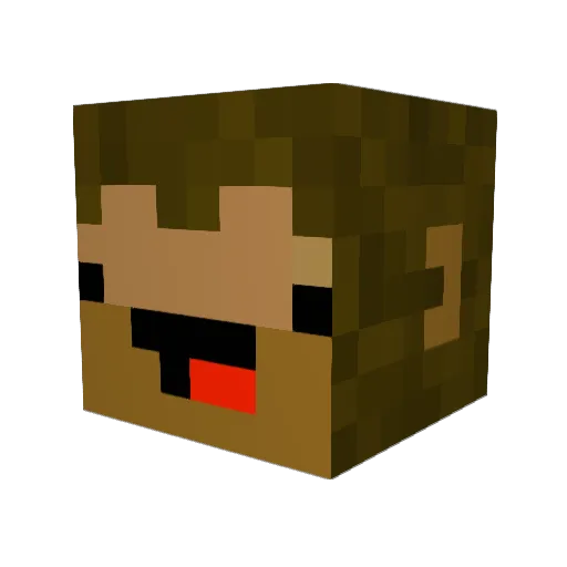 Supercoolm3 Minecraft avatar head, 3D render