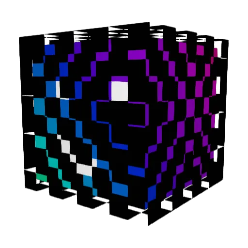 Supercruise Minecraft avatar head, 3D render