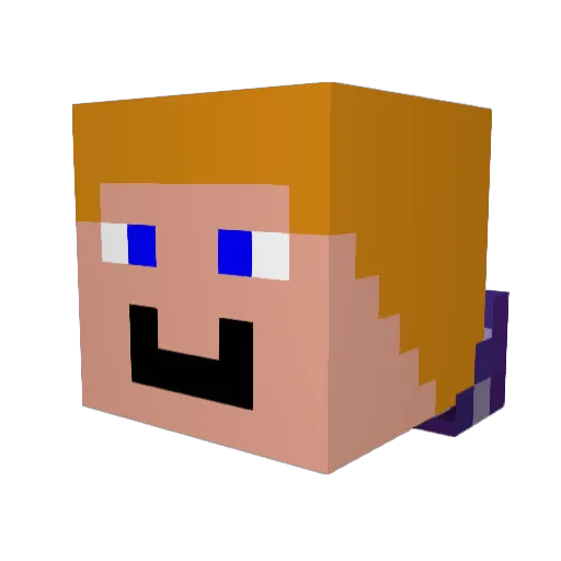 Supercrusher008 Minecraft avatar head, 3D render