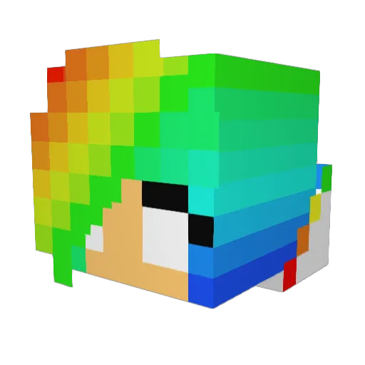 Superdie1 Minecraft avatar head, 3D render