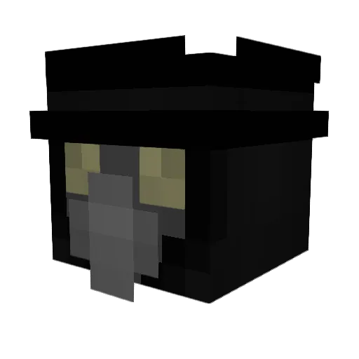Superdoge3 Minecraft avatar head, 3D render