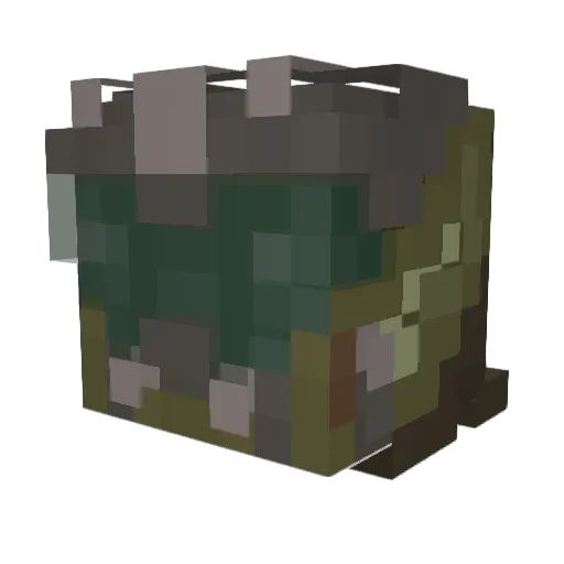 Superdue2345 Minecraft avatar head, 3D render