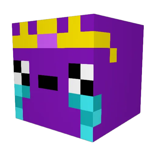 SuperduperTrym Minecraft avatar head, 3D render