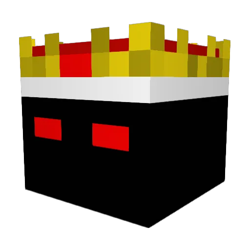 Superfant Minecraft avatar head, 3D render