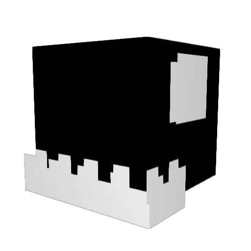 Superfar69 Minecraft avatar head, 3D render