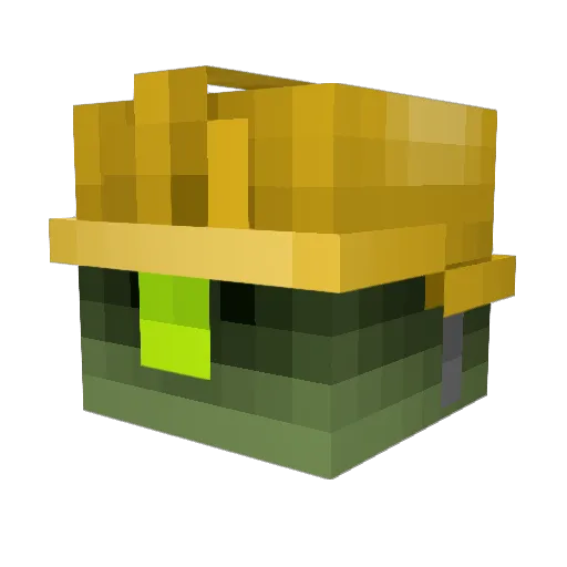 Superfraggle Minecraft avatar head, 3D render