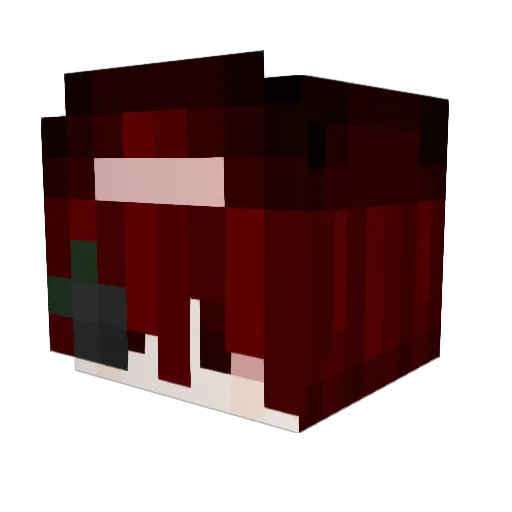 Superfull Minecraft avatar head, 3D render