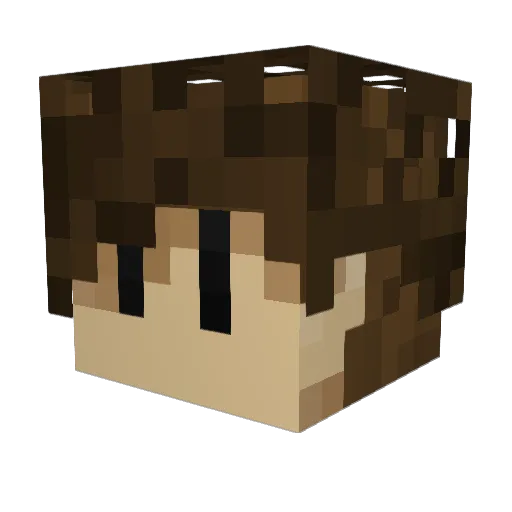 SupergamebrosZ Minecraft avatar head, 3D render