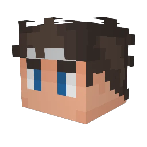 Supergamerguy777 Minecraft avatar head, 3D render