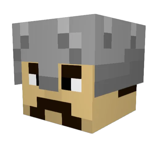 Supergamers988 Minecraft avatar head, 3D render