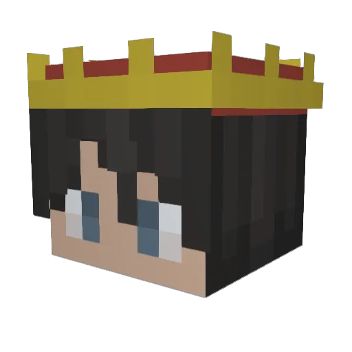Supergamingking Minecraft avatar head, 3D render