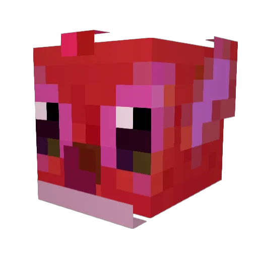 Supergostyt Minecraft avatar head, 3D render