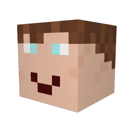 Superground1 Minecraft avatar head, 3D render