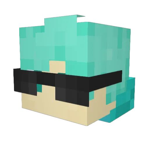 Superhall911 Minecraft avatar head, 3D render