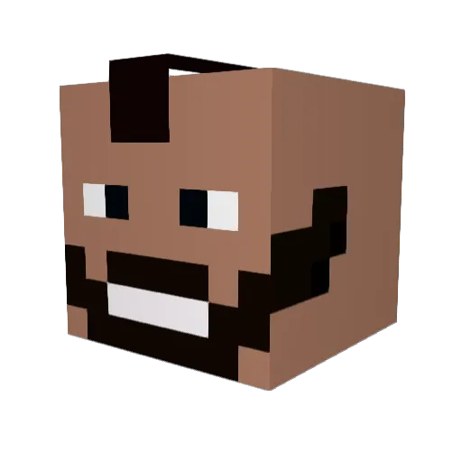 Superham564 Minecraft avatar head, 3D render