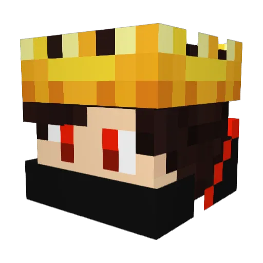 SuperheldStan Minecraft avatar head, 3D render