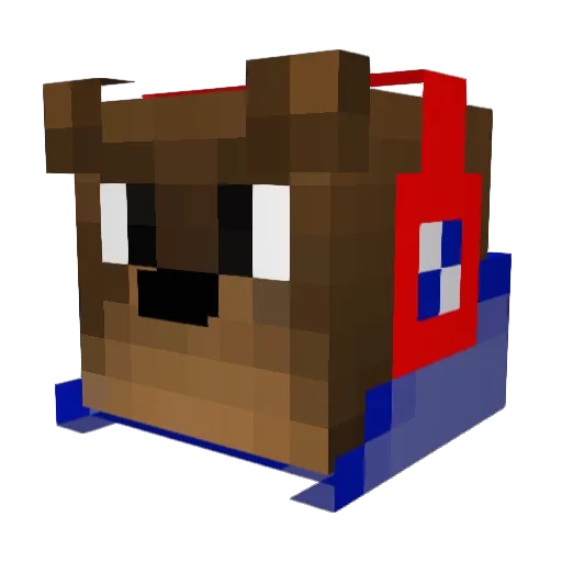 SuperheroJosh Minecraft avatar head, 3D render