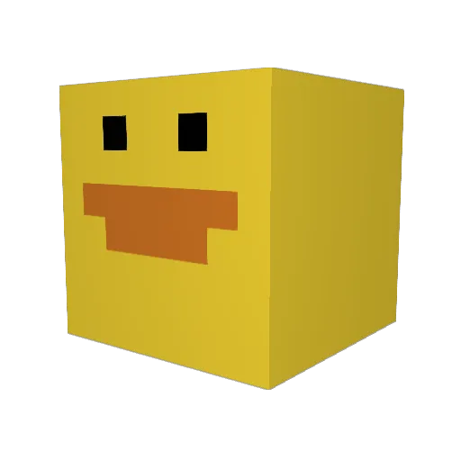 Superhoez Minecraft avatar head, 3D render